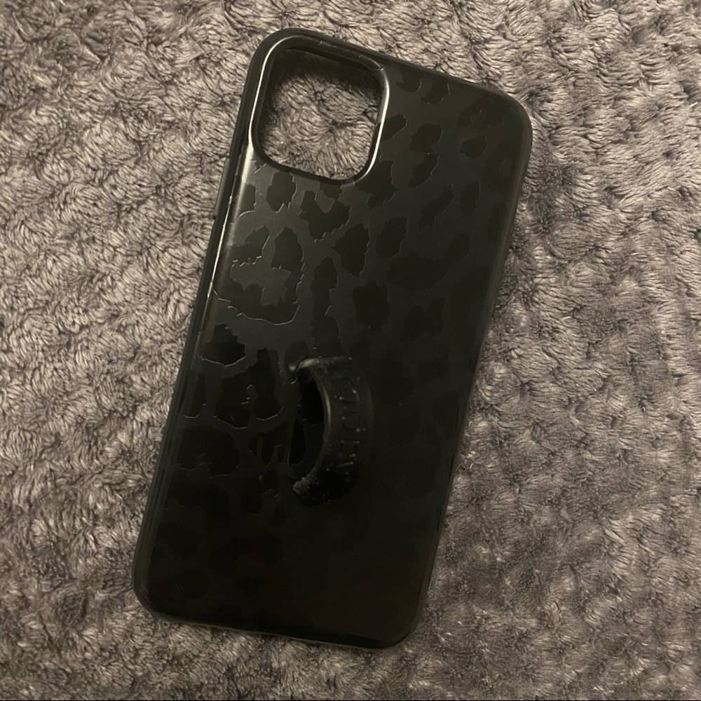 iPhone 11 Pro Max Black Leopard Phone Case
